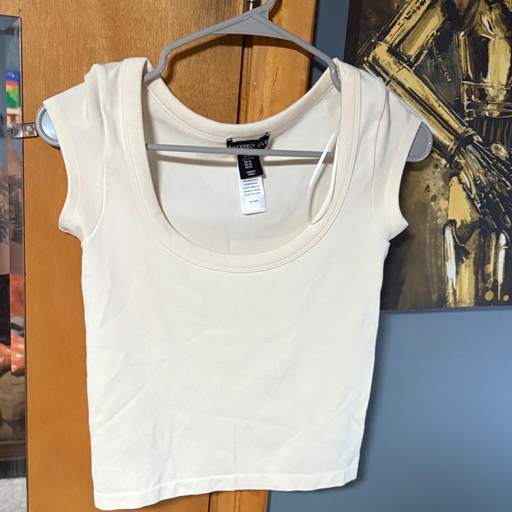 Sincerely Jules Cream Tank Top